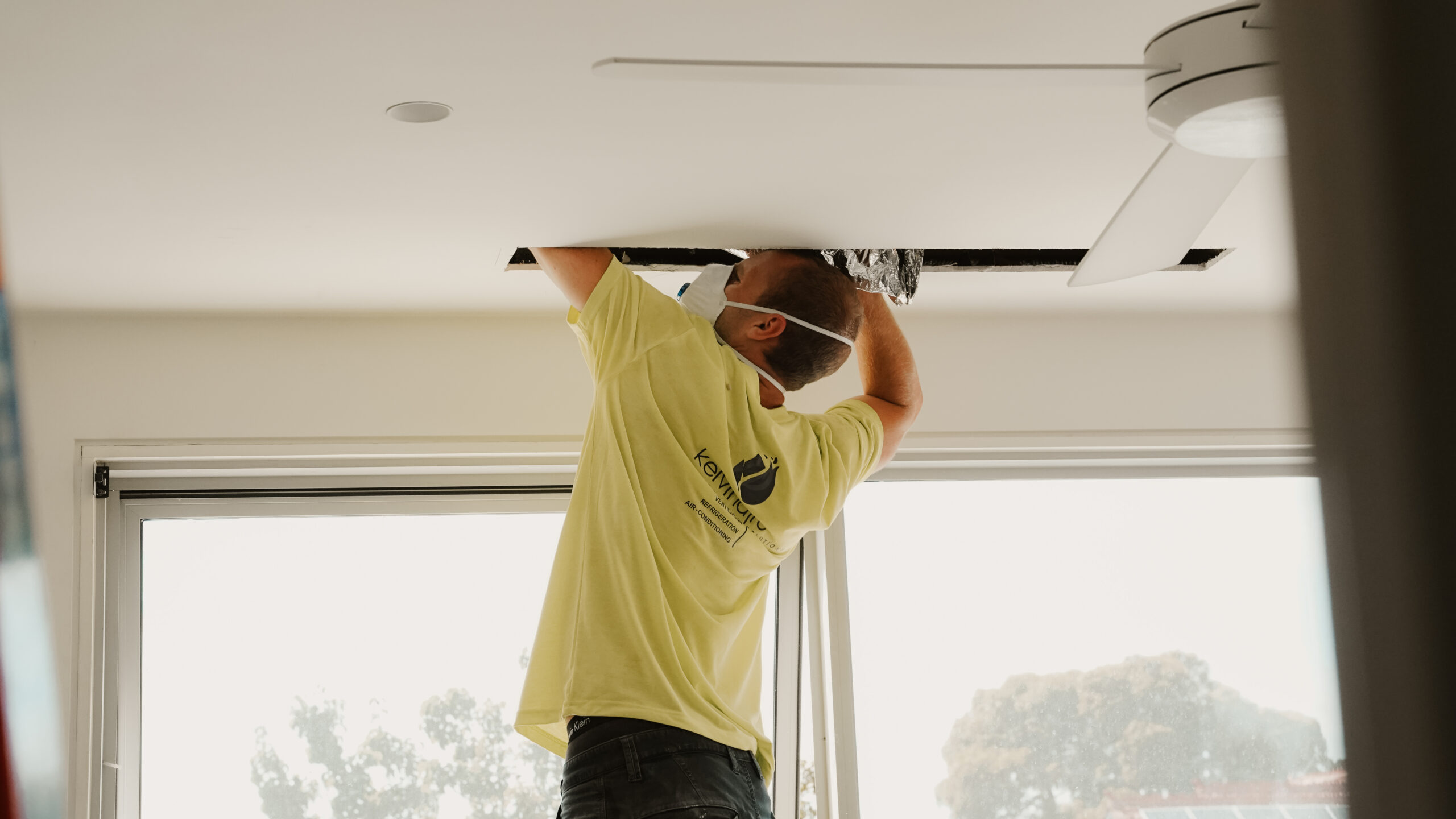 Kelvinaire staff are currently working on the installation of the air ducting