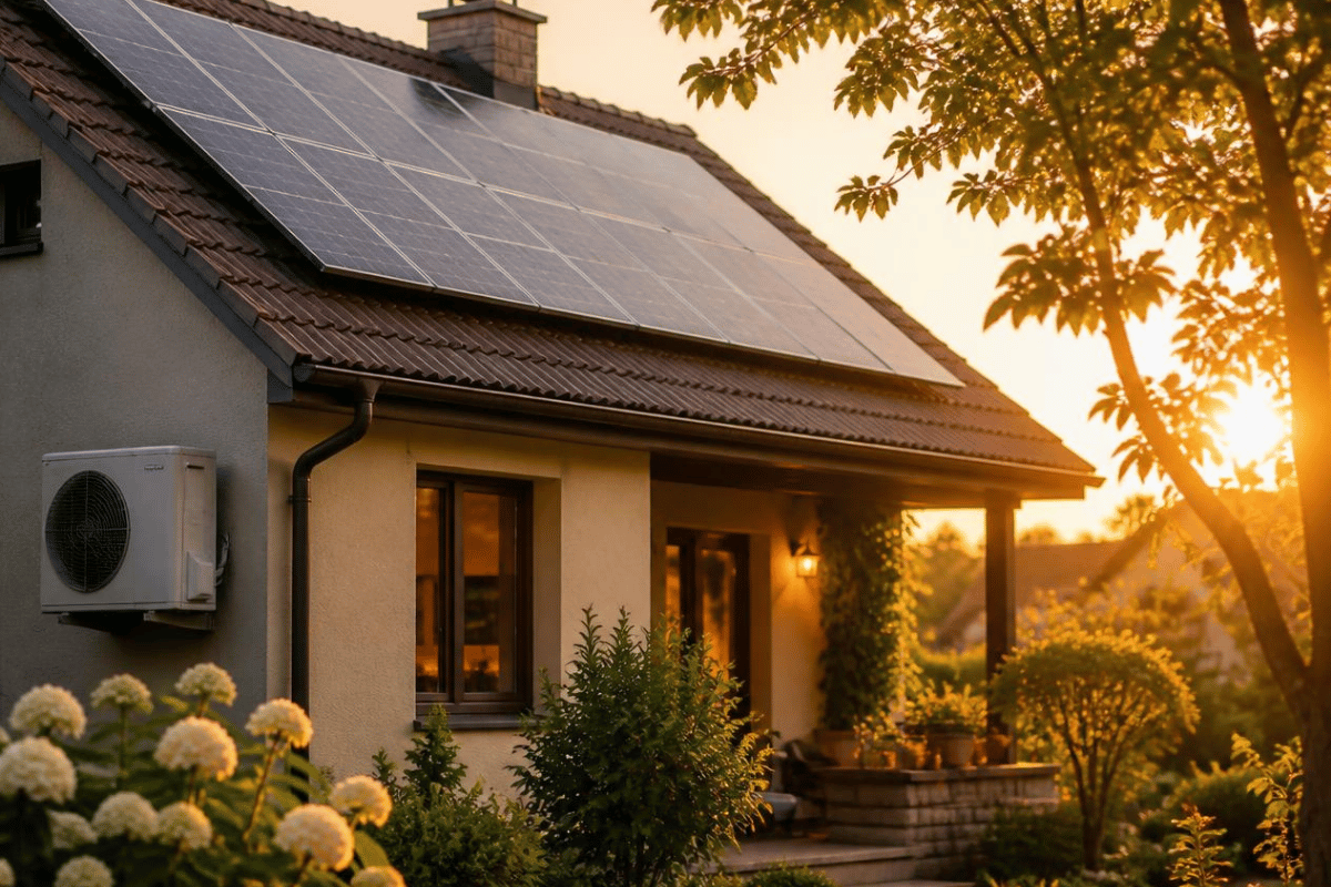 solar panels and air conditioning